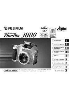 Fujifilm FinePix 3800 manual. Camera Instructions.